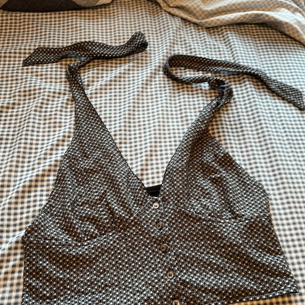 Free people cropped halter. Nwot
